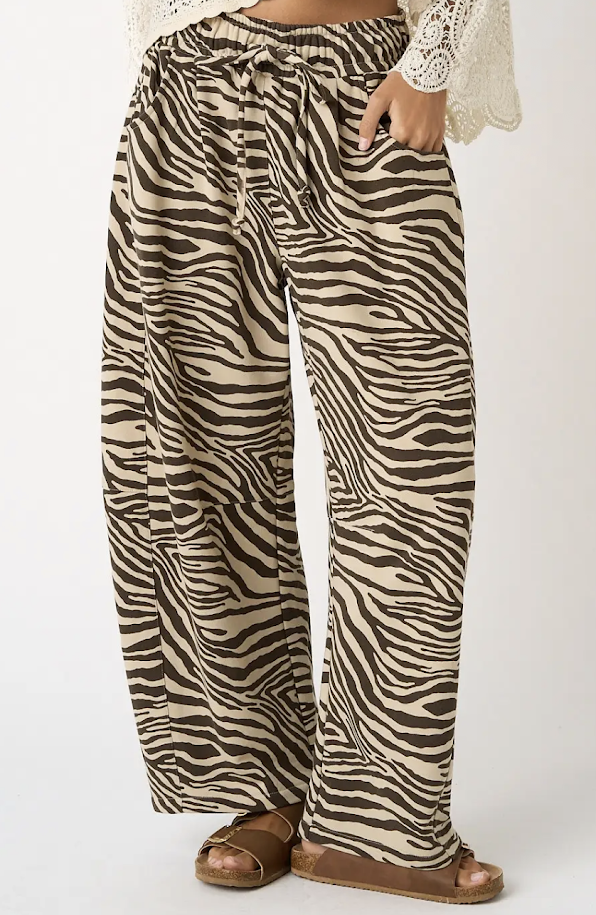 Zebra Barrels - Tan/brown