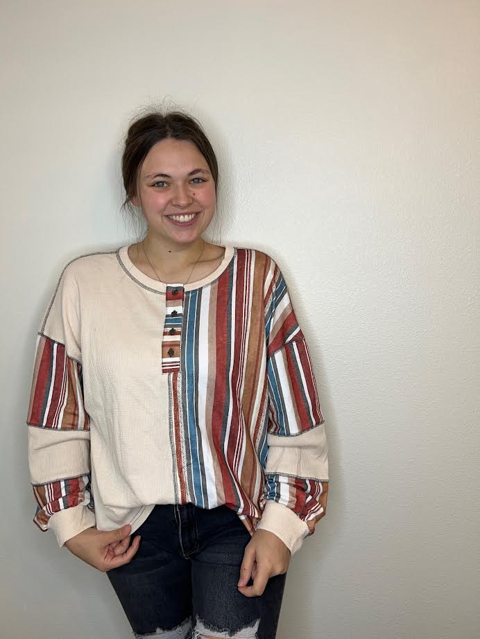 Exposed Seam Patchwork top