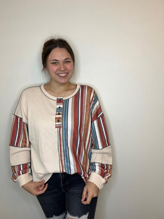 Exposed Seam Patchwork top