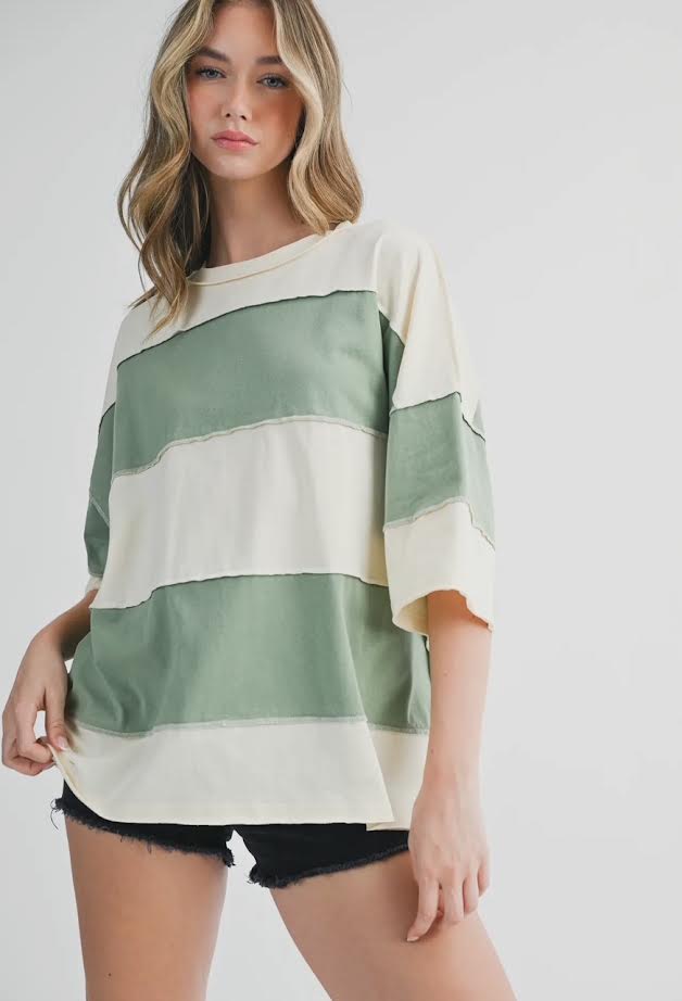 Striped Boyfriend Tee