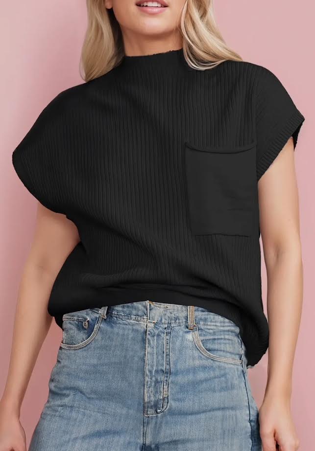 Mock Neck Sweater Vest