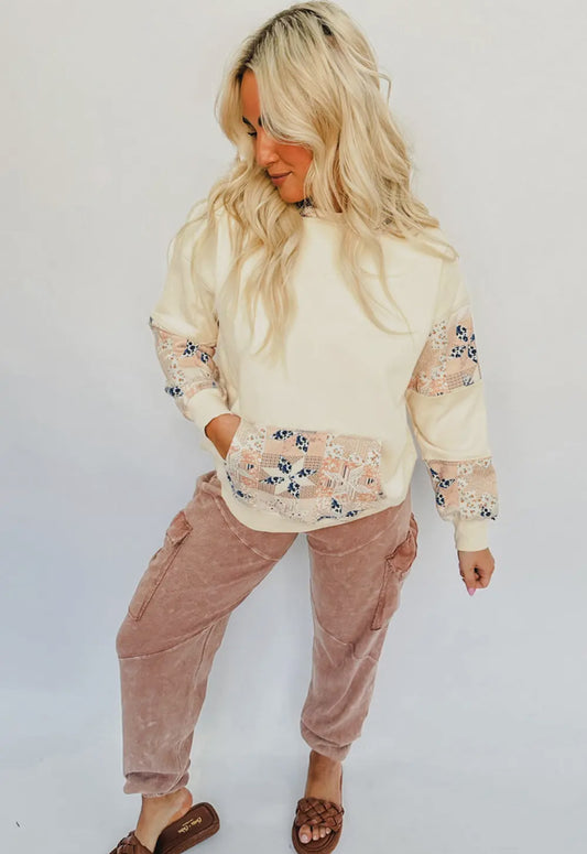 Quilted Patchwork Hoodie