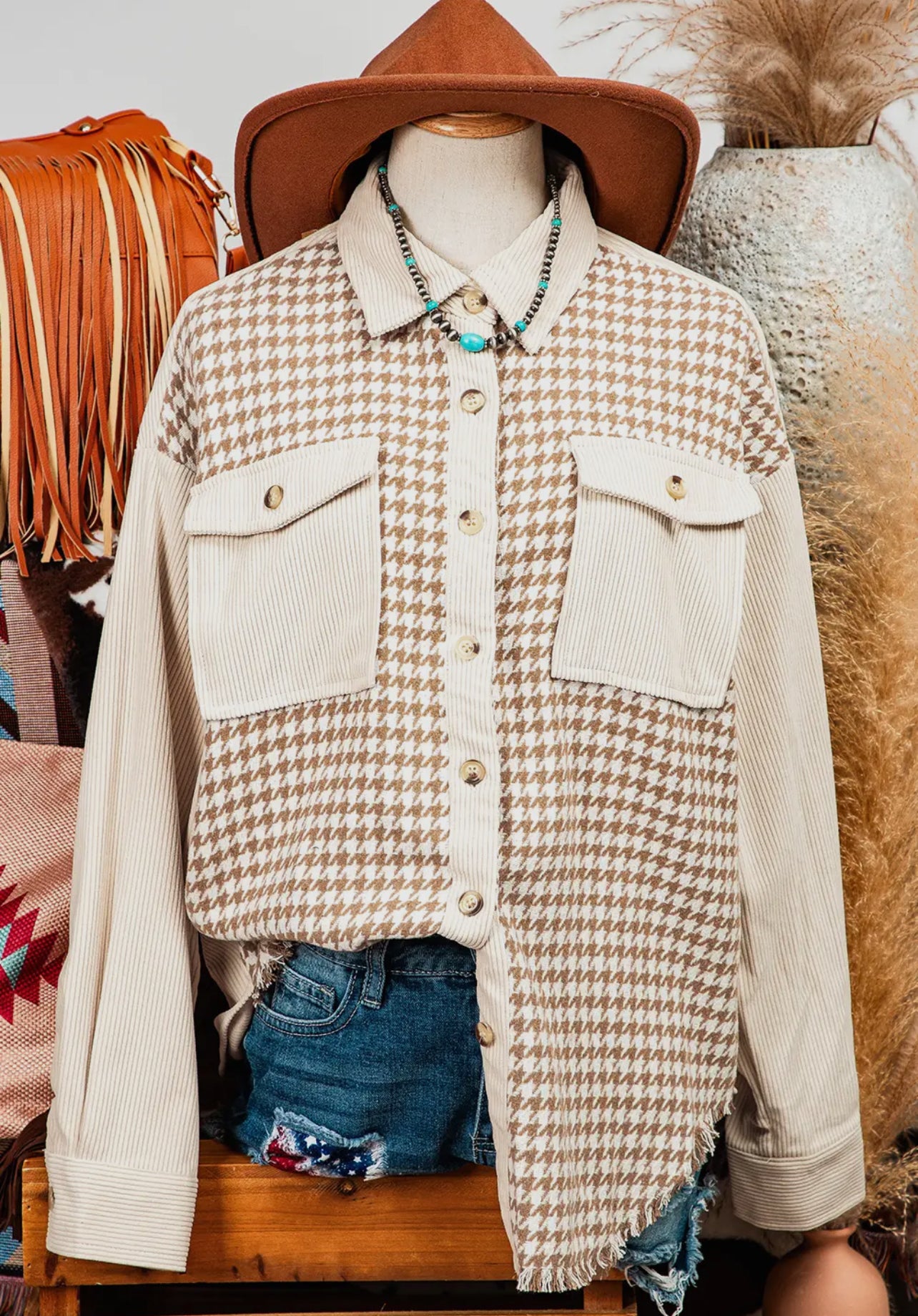 Pocket Corduroy Shacket