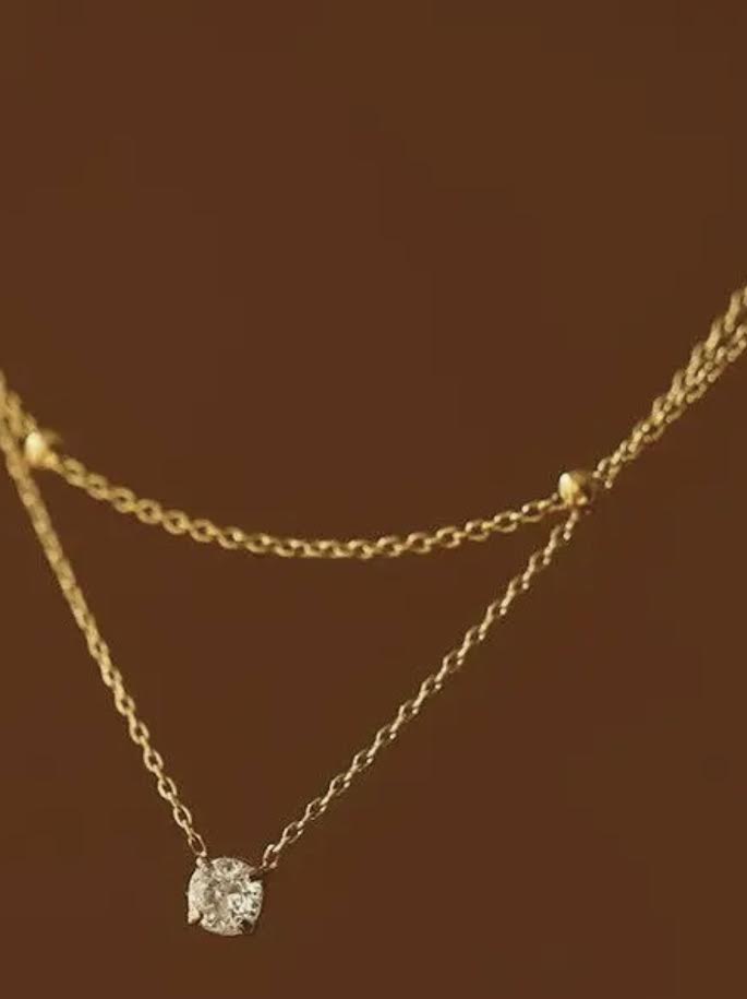 Dainty Rhinestone Necklace