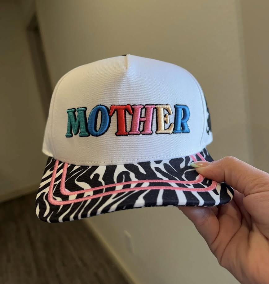 Zebra Mother Trucker Hat