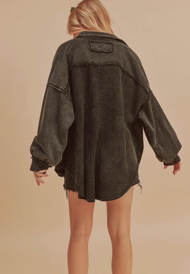 Mineral Wash Shacket