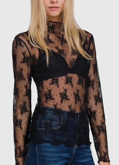 Black Lace Top