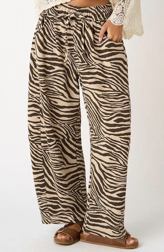 Zebra Barrels - Tan/brown