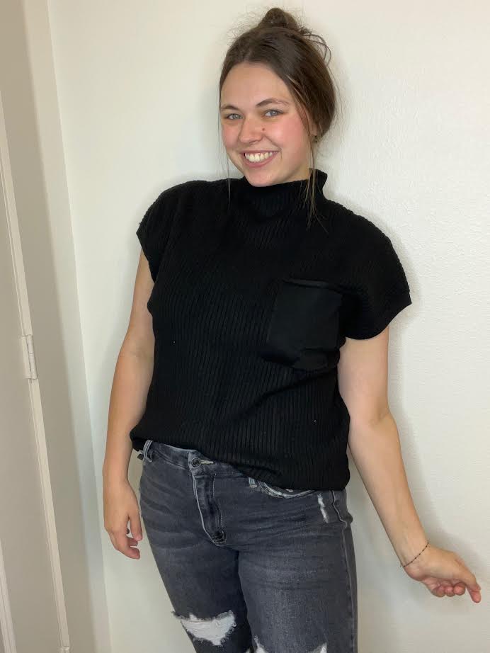 Mock Neck Sweater Vest