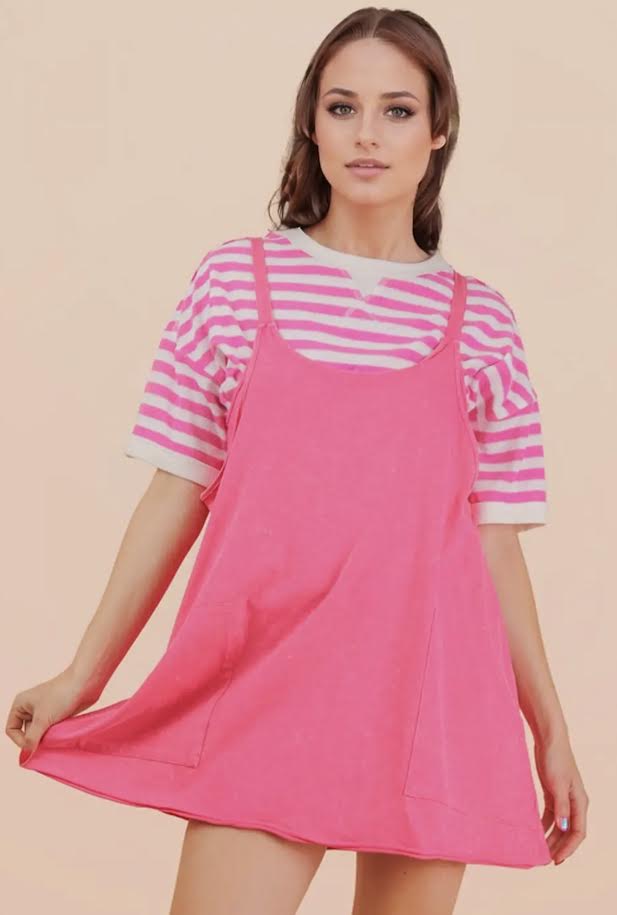 Pink Mineral Wash Dress
