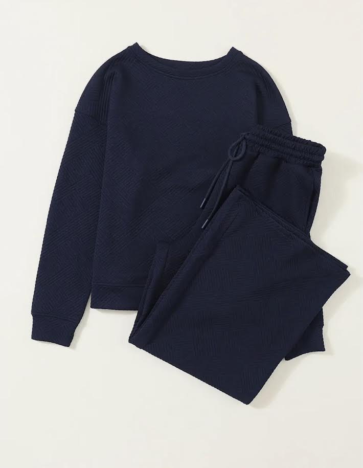 Quilted Navy Set