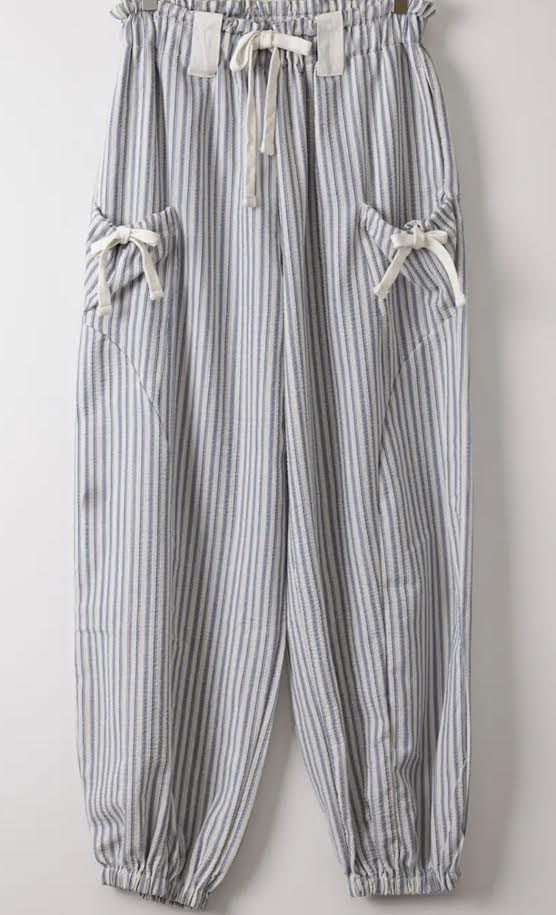 Linen Striped Joggers