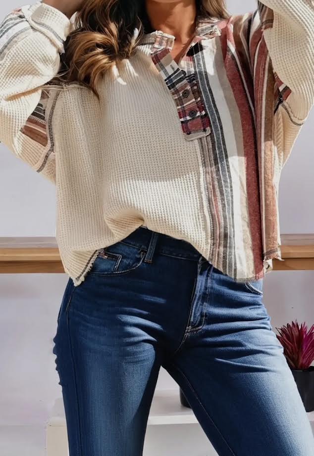 Exposed Seam Patchwork top