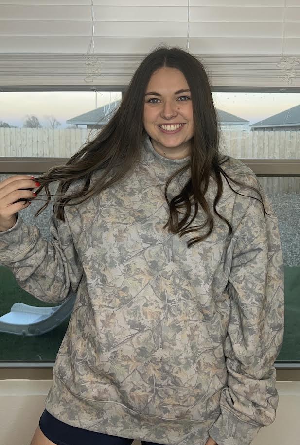Camo Mock Neck