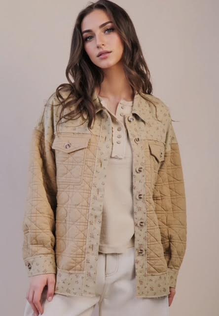 Quilted Mocha Shacket