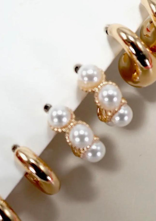 Huggie Earring Trio