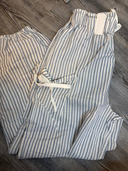Linen Striped Joggers