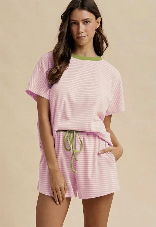 Cotton Candy Striped Set