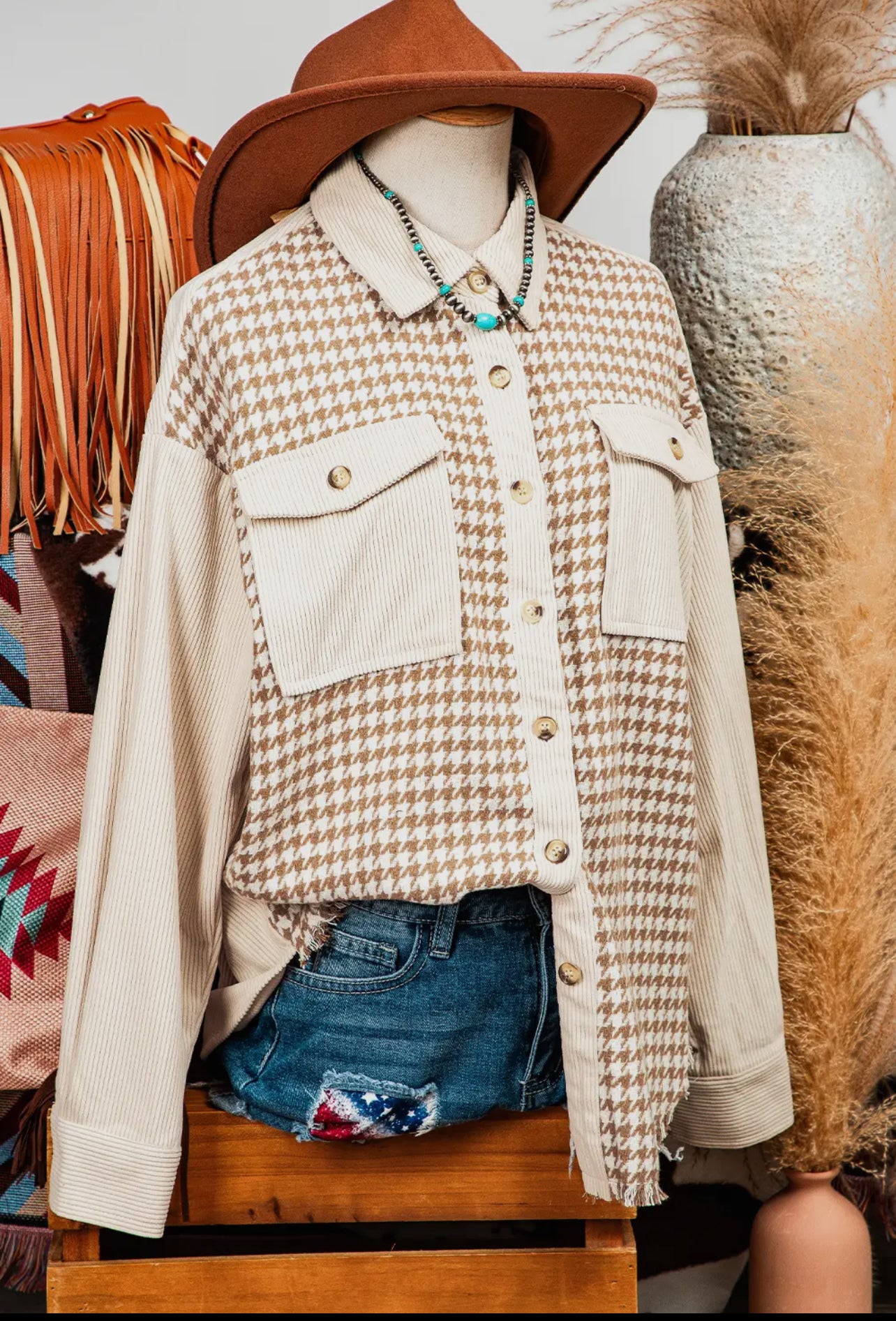 Pocket Corduroy Shacket