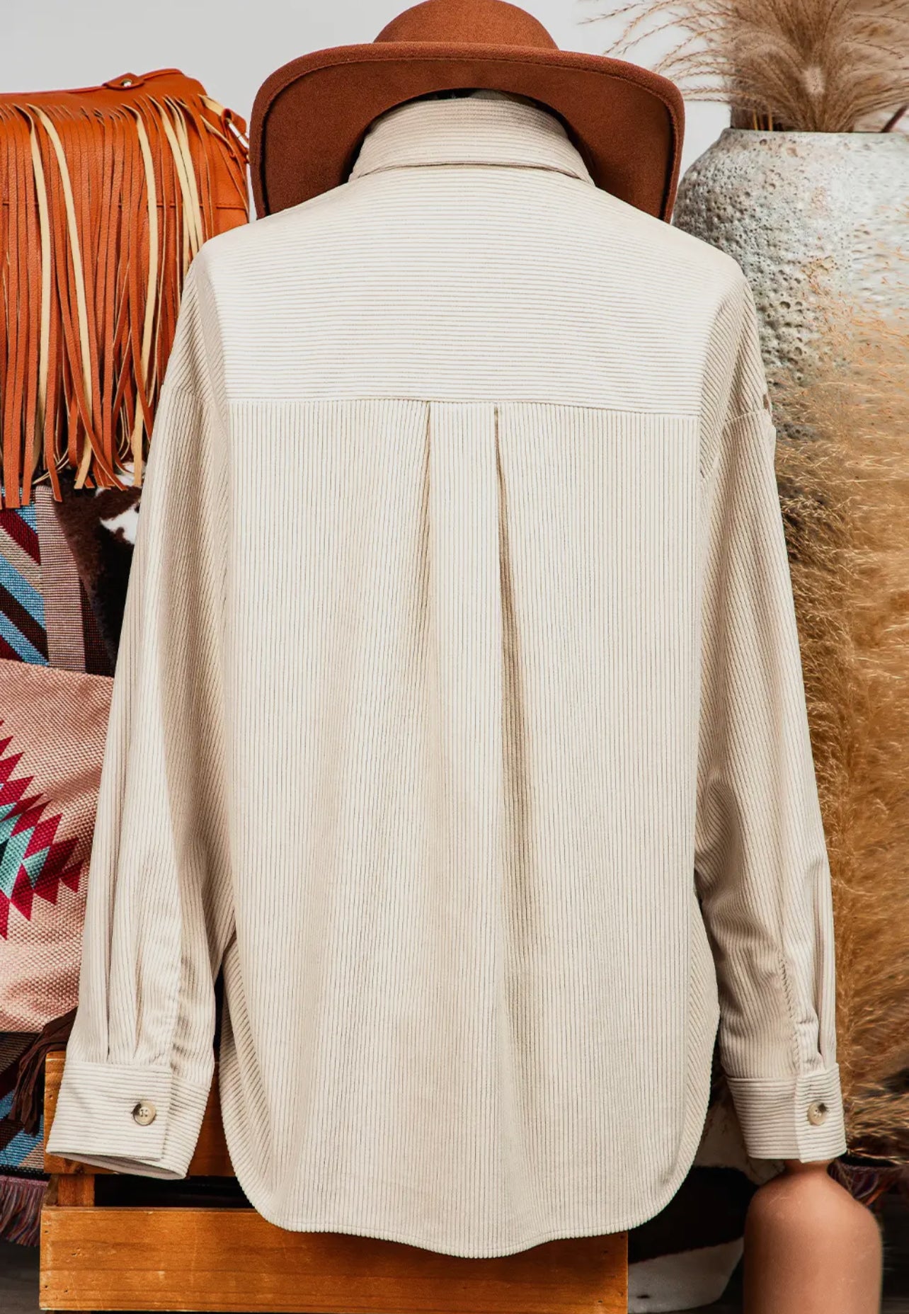 Pocket Corduroy Shacket